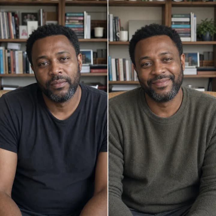 Marcus J., before and after
